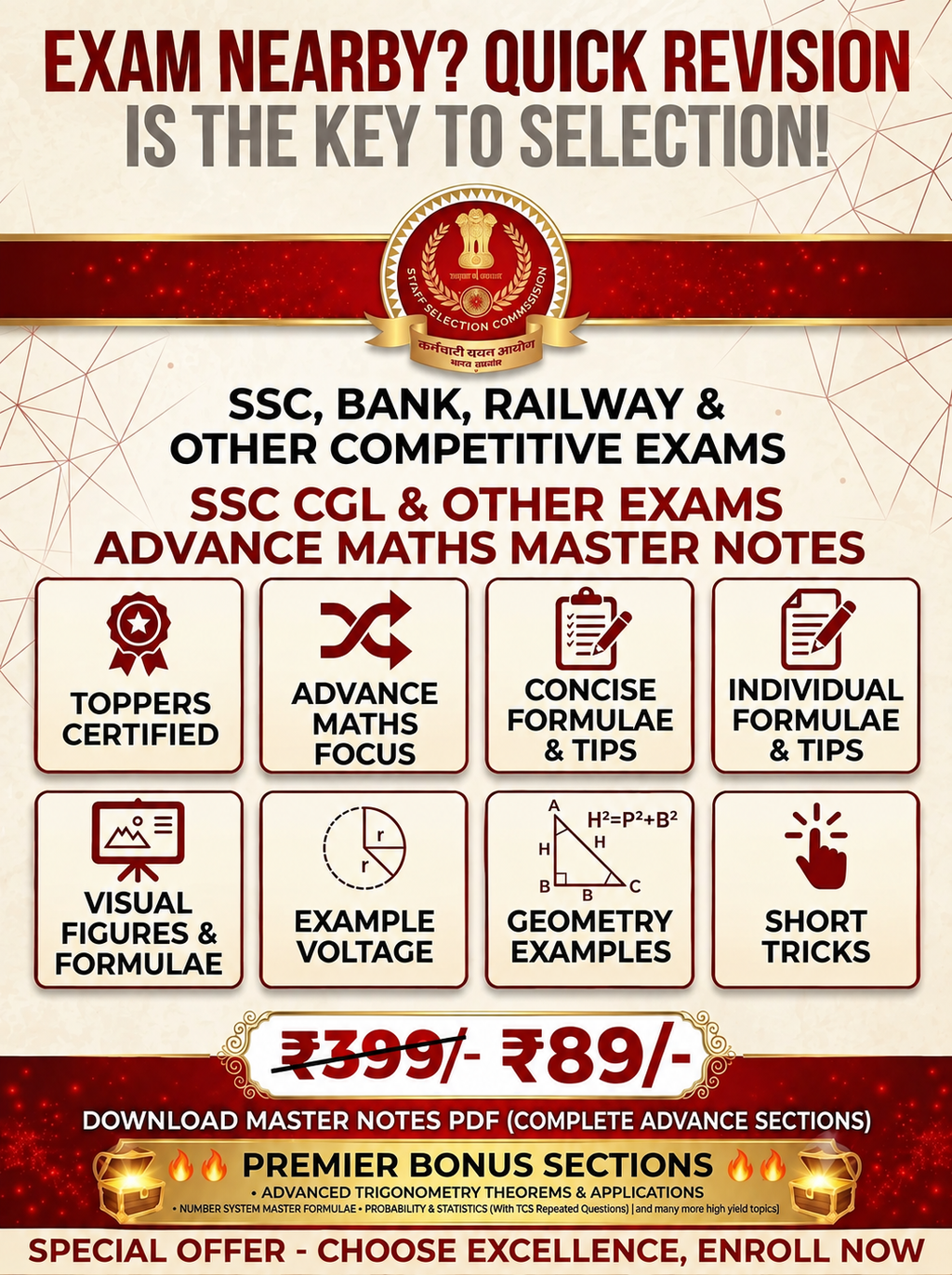 COMPLETE ADVANCE MATHS IN 30 PAGES-Zenithnotes.
